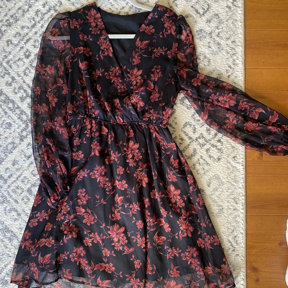 Floral Long Sleeve Dress